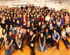 Winter 2013 panorama photo of ITP students